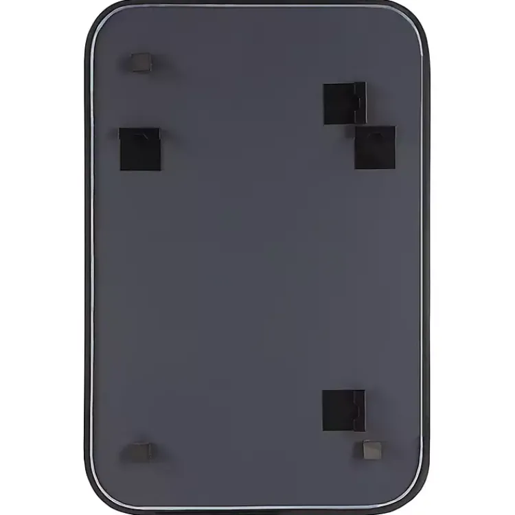 Kirklands Home Matte Black Rectangular Wall Mirror