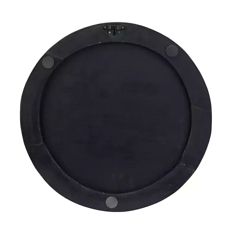 Kirklands Home Matte Ribbed Sunburst Wall Plates, Set of 3 Black Outlet