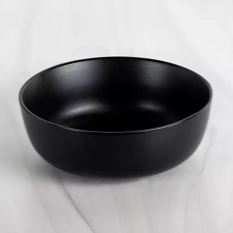 Kirklands Home Matte Simple Things Cereal Bowl Black New