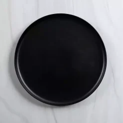 Kirklands Home Matte Simple Things Dinner Plate Black Clearance