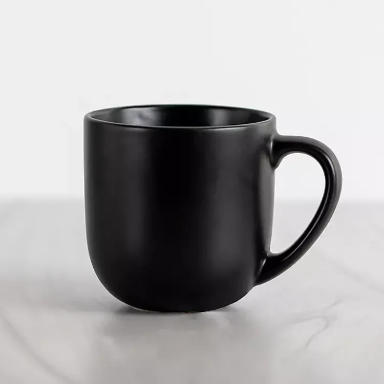 Kirklands Home Matte Simple Things Mug Black Discount