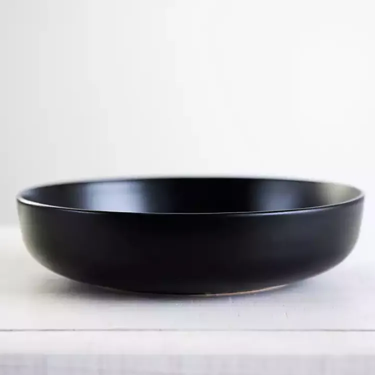 Kirklands Home Matte Simple Things Dinner Bowl Black