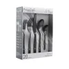Kirklands Home Matte Black Steel Diagonal 20-pc. Flatware Set Hot