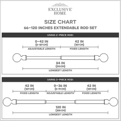 Kirklands Home Matte Bronze Eleanor Curtain Rod Set, 120 in. Hot