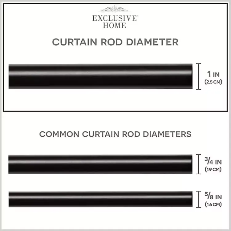 Kirklands Home Matte Bronze Eleanor Curtain Rod Set, 120 in. Hot