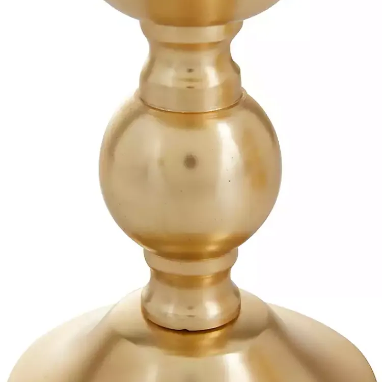 Candle Holders>Kirklands Home Matte Metal 3-pc. Pillar Candle Holder Set Gold