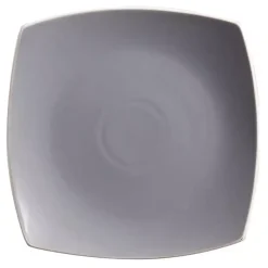 Kirklands Home Matte Gray and Black 16-pc. Dinnerware Set Outlet