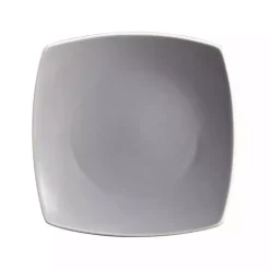 Kirklands Home Matte Gray and Black 16-pc. Dinnerware Set Outlet