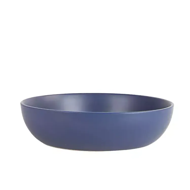 Kirklands Home Matte Midnight Serving Bowls, Set of 2 Blue Clearance
