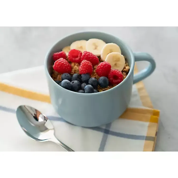 Kirklands Home Matte Mineral Kera 16-pc. Dinnerware Set Blue Clearance