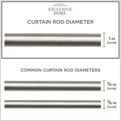 Kirklands Home Matte Nickel Stacked Cylinder Curtain Rod, 120 in. Clearance