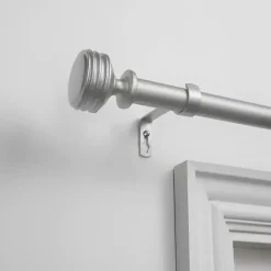 Kirklands Home Matte Duke Curtain Rod, 120 in. Silver Online