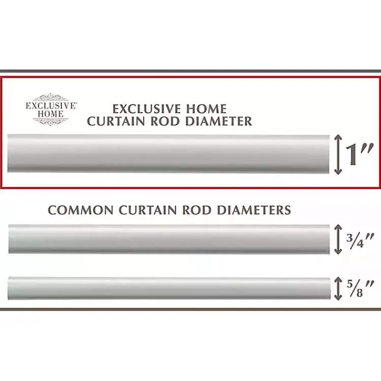Kirklands Home Matte Duke Curtain Rod, 120 in. Silver Online