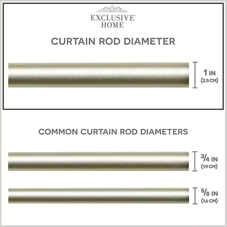 Kirklands Home Matte Silver Hyde Wrap Around Curtain Rod, 120 in. Sale