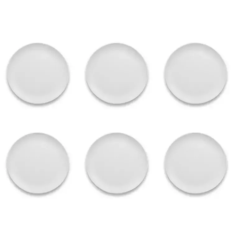 Kirklands Home Matte Melamine Coupe Dinner Plates, Set of 6 White Best