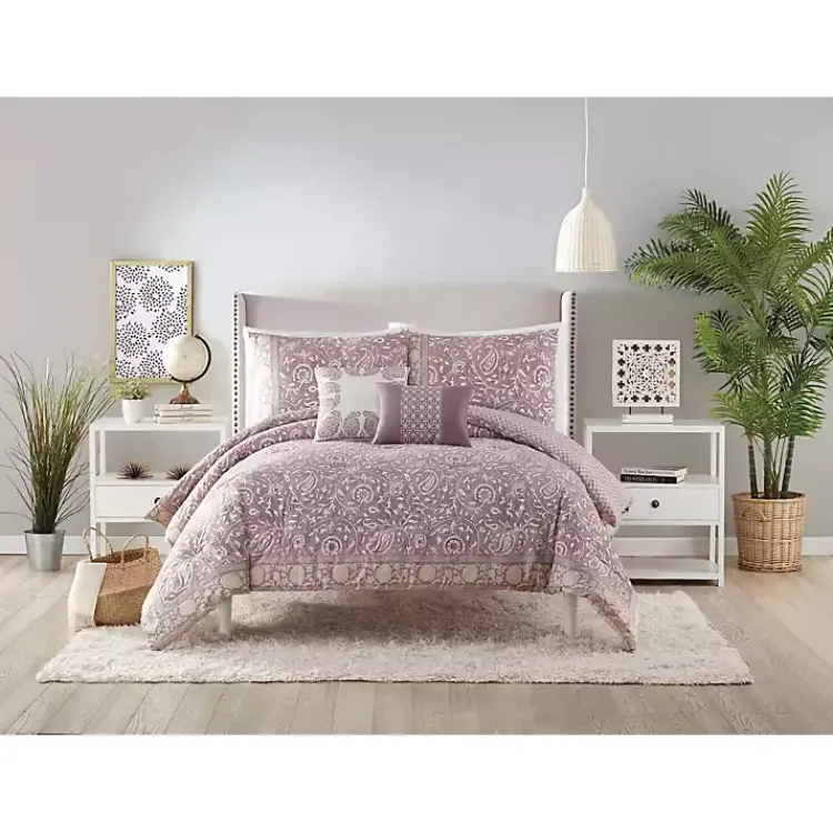 Kirklands Home Mauve Scorro 5-pc. Queen Comforter Set Purple Hot
