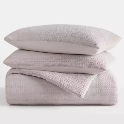 Kirklands Home Mauve Waffle Ultra-Soft 3-pc. Twin Comforter Set Pink Outlet