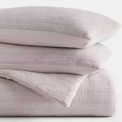 Kirklands Home Mauve Waffle Ultra-Soft 3-pc. Twin Comforter Set Pink Outlet