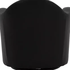 Kirklands Home Max Faux Leather Swivel Club Accent Chair Black Hot
