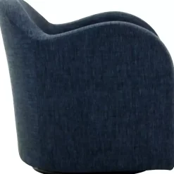 Kirklands Home Max Navy Swivel Club Accent Chair Blue Discount