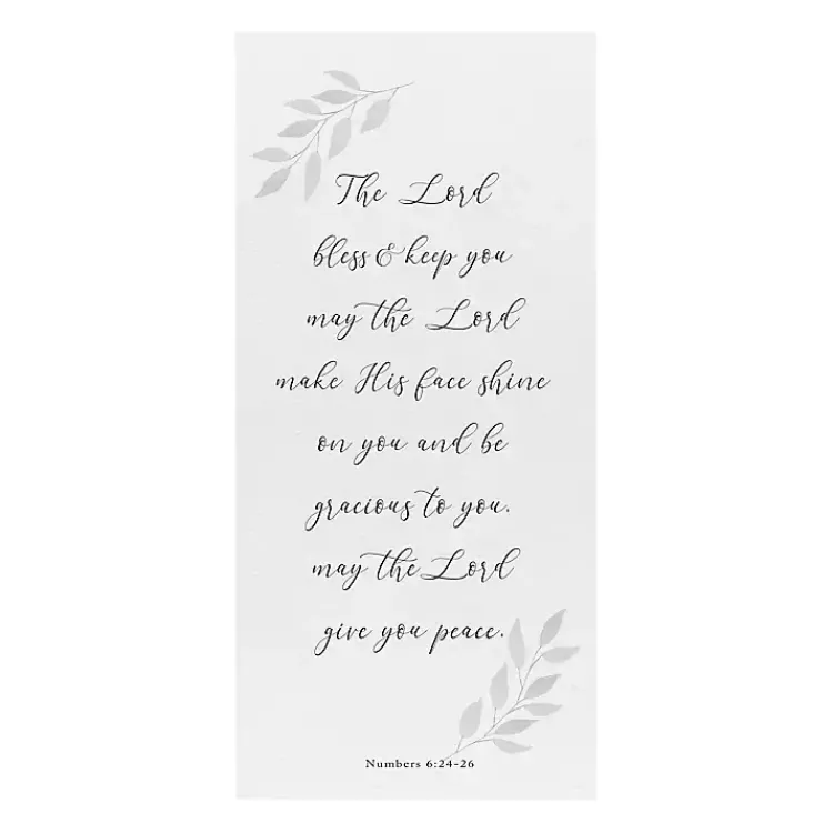 Kirklands Home May the Lord Give You Peace Canvas Art Print White Outlet