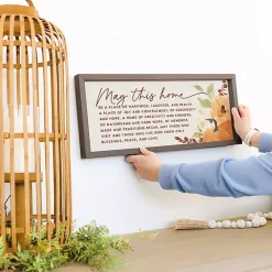 Fall>Kirklands Home May This Home Harvest Framed Wall Plaque Orange