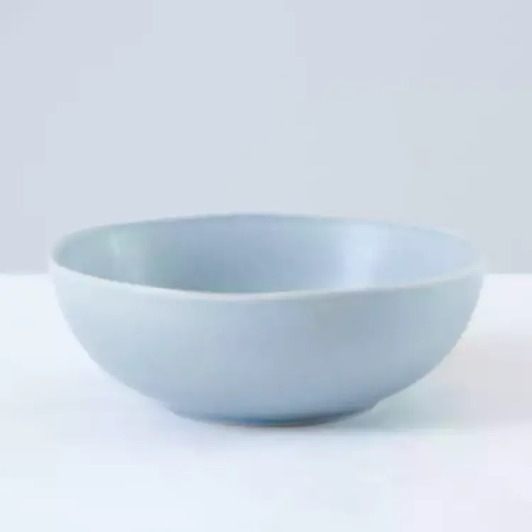 Kirklands Home Maya Sky Reactive Cereal Bowl Blue Hot