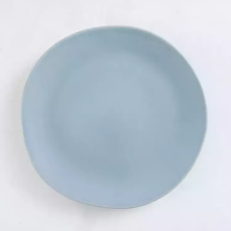 Kirklands Home Maya Sky Reactive Dinner Plate Blue New