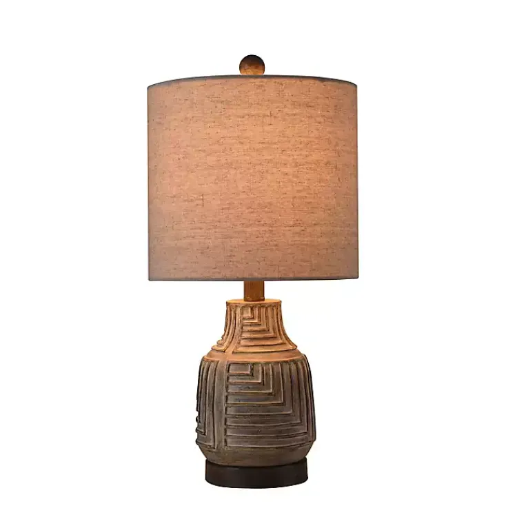Kirklands Home Maze Design Table Lamp Tan Clearance