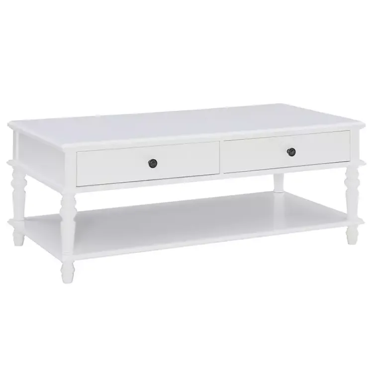 Kirklands Home McGhie 2-Drawer Coffee Table White Discount