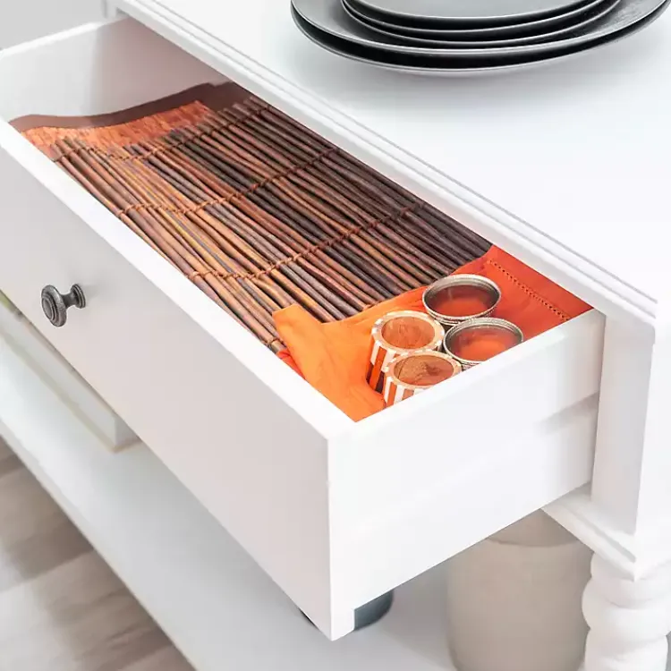 Kirklands Home McGhie 2-Drawer Console Table White