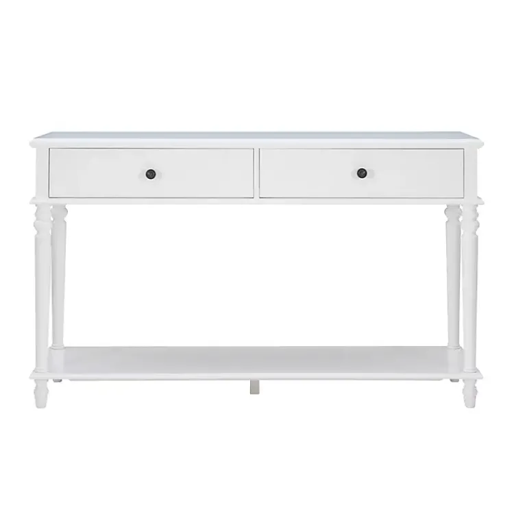 Kirklands Home McGhie 2-Drawer Console Table White