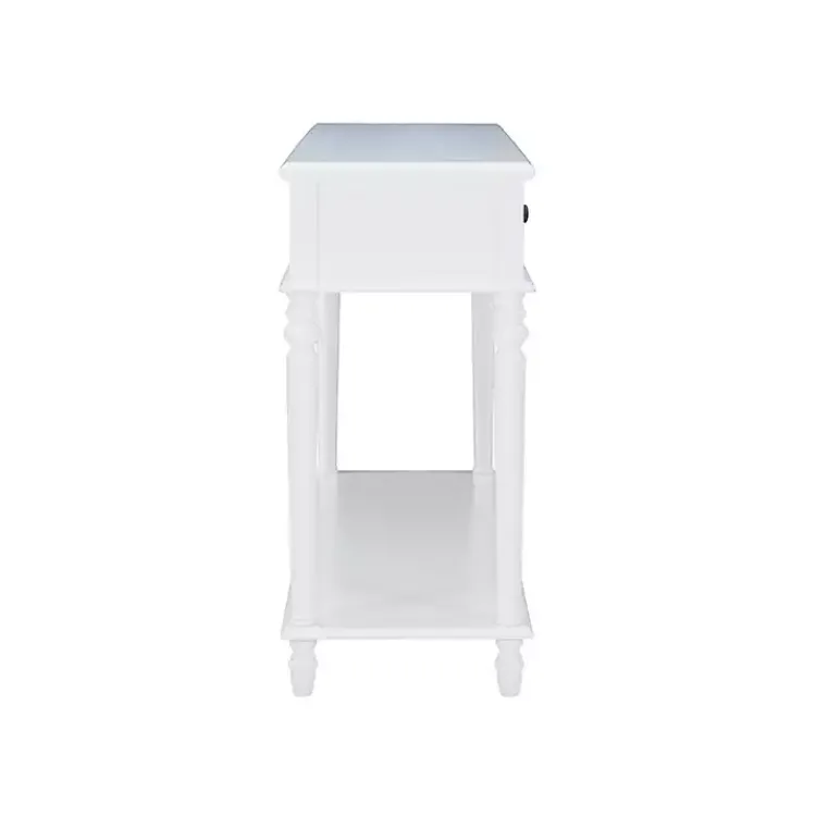 Kirklands Home McGhie 2-Drawer Console Table White