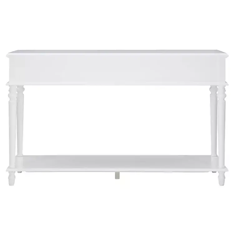 Kirklands Home McGhie 2-Drawer Console Table White