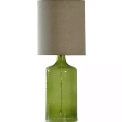 Kirklands Home Meadow Seeded Glass Table Lamp Green New