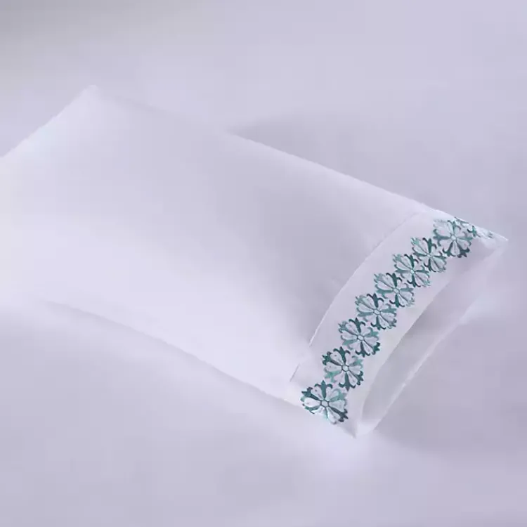 Kirklands Home Medallion Hem Microfiber 4-pc. Full Sheet Set Sale