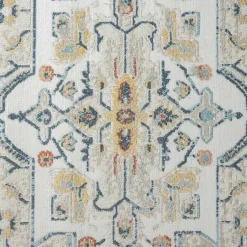 Kirklands Home Medallion Ivory Rust Area Rug, 3x6