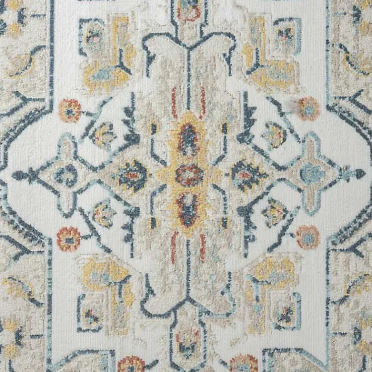 Kirklands Home Medallion Ivory Rust Runner, 2x8 Online