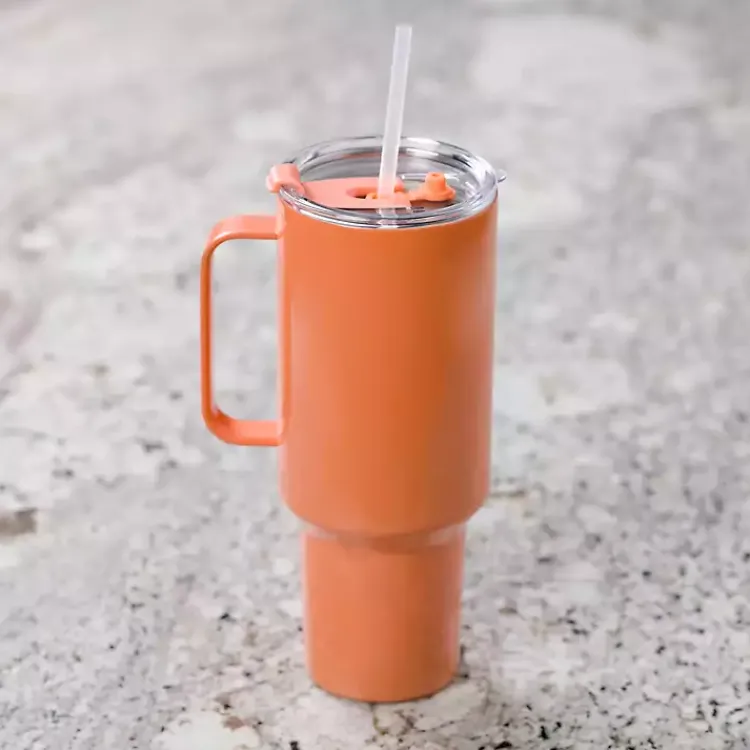 Kirklands Home Melon Otto 40 oz. Insulated Tumbler Orange Best