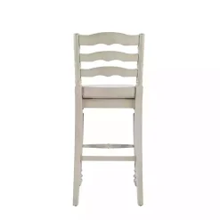 Kirklands Home Melvin Distressed wash Bar Stool White Sale