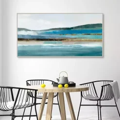 Kirklands Home Memories of Framed Canvas Art Print Blue Discount