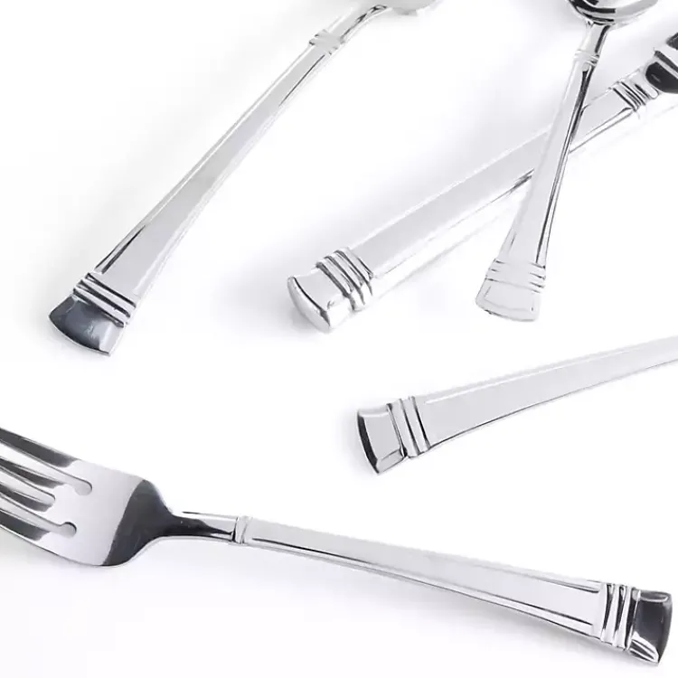 Kirklands Home Mercutio Lines Stainless Steel 20-pc. Flatware Set