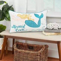 Pillows>Kirklands Home Mermaid Love Lumbar Pillow