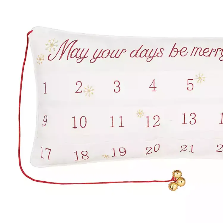 Christmas Pillows>Kirklands Home Merry & Bright Advent Calender Lumbar Pillow