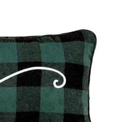 Christmas Pillows>Kirklands Home Merry and Bright Buffalo Check Lumbar Pillow