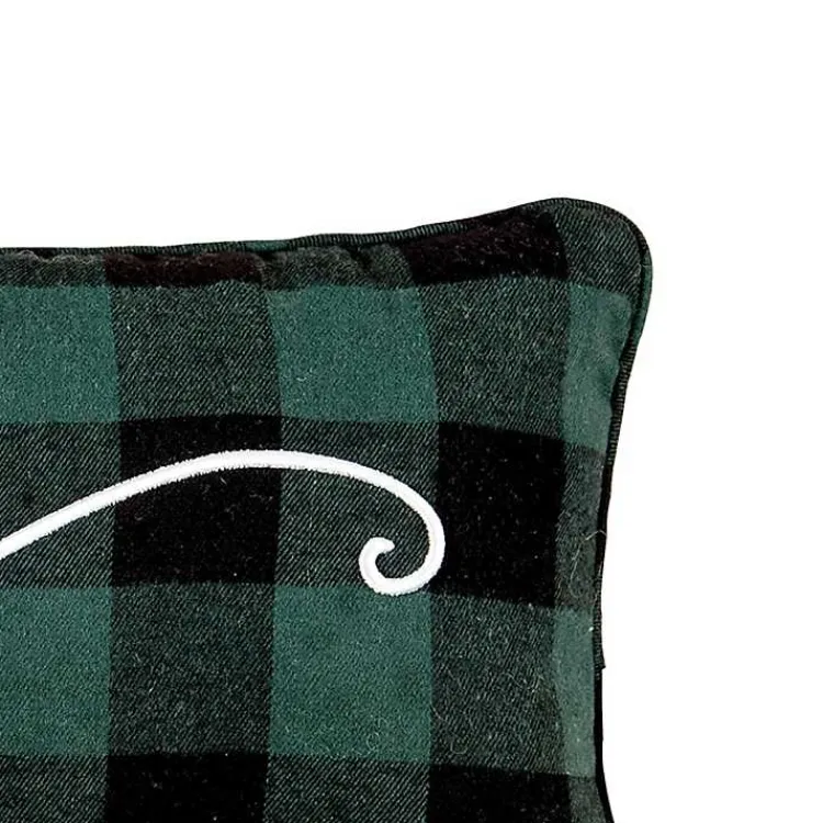 Christmas Pillows>Kirklands Home Merry and Bright Buffalo Check Lumbar Pillow