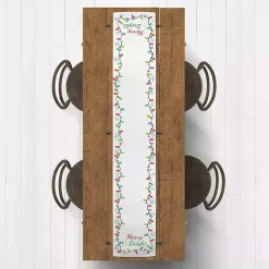 Kirklands Home Merry and Bright with Lights Table Runner, 90 in. Multi Best