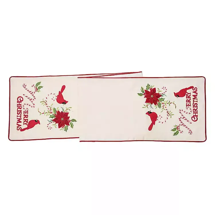 Christmas Dining & Entertaining>Kirklands Home Merry Christmas Cardinals Table Runner