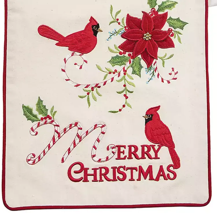 Christmas Dining & Entertaining>Kirklands Home Merry Christmas Cardinals Table Runner