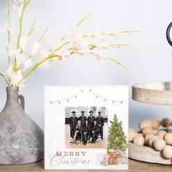 Christmas Decorations>Kirklands Home Merry Christmas Cottage Tree Picture Frame, 4x4